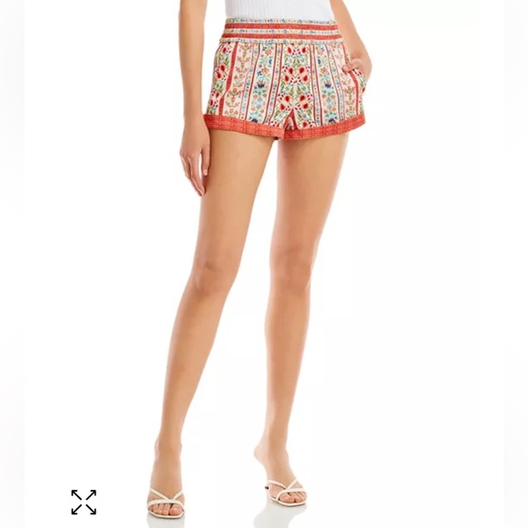 Alice + Olivia Tandy Floral Hot-Pants Shorts - Picture 3 of 8
